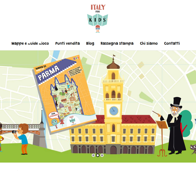Italy for Kids - Wordpress website